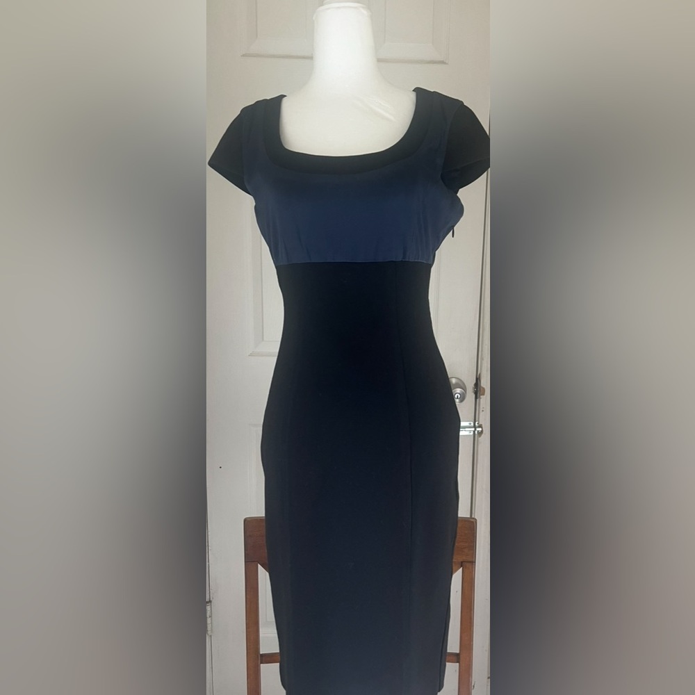 DIANE VON FURTENBERG EXCLUSIVELY FOR Neiman Marcus Black and Navy Dress